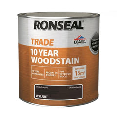 Ronseal Trade 10 Year Wood Stain Satin Walnut 750ml