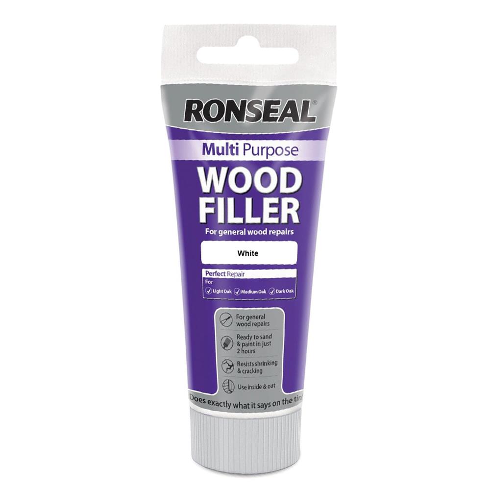 Ronseal Multi Purpose Wood Filler White 100g