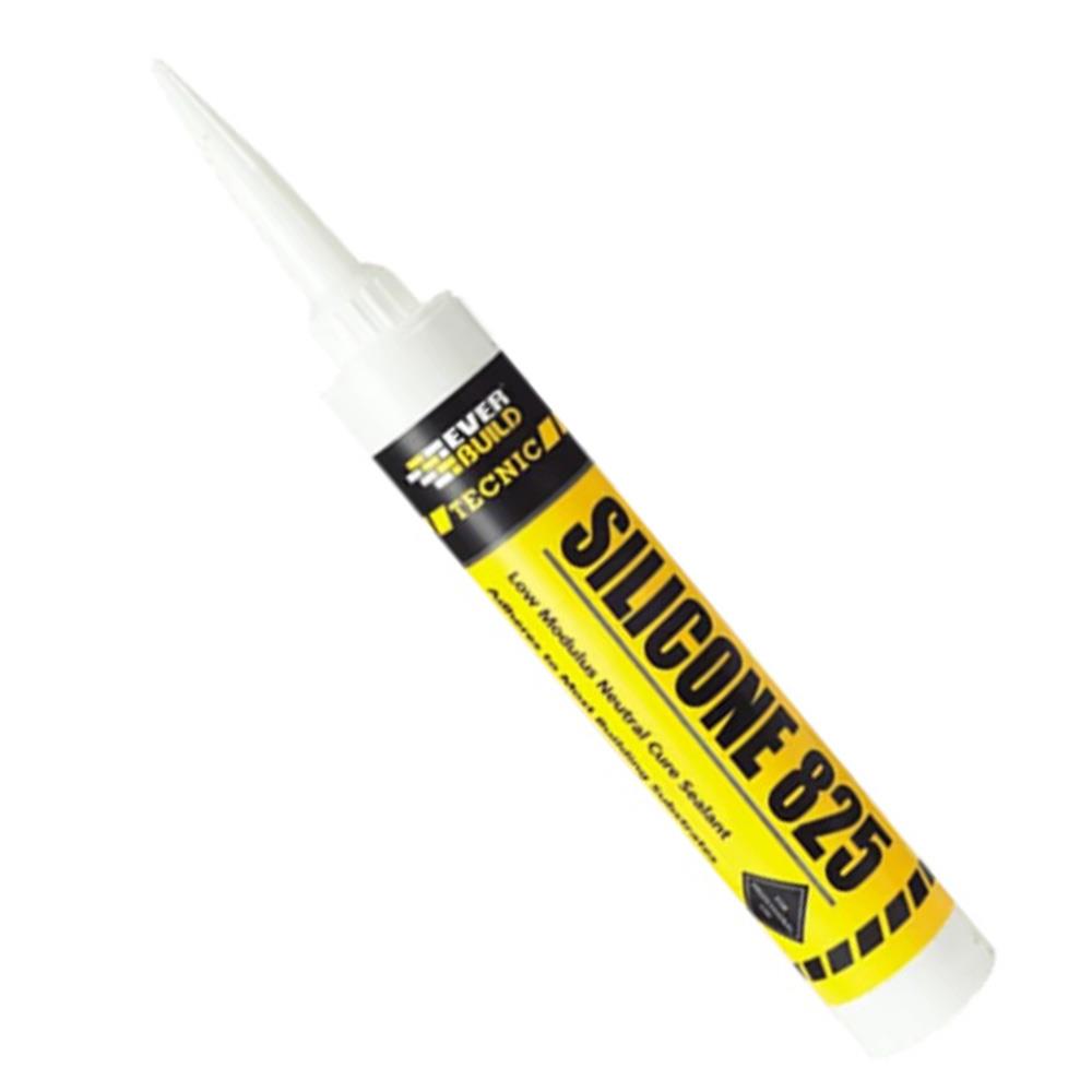 Everbuild Tecnic Silicone 825 Black 380ml