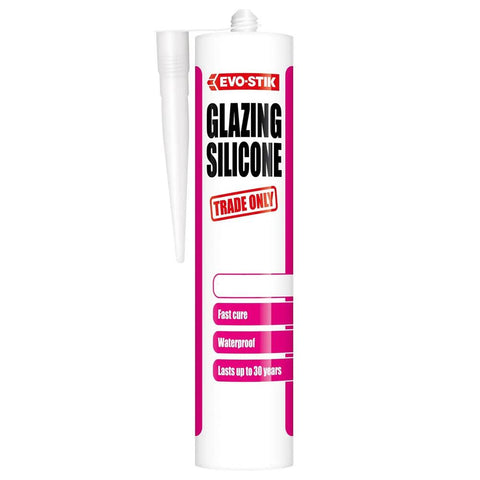 Evo-Stik Glazing Silicone Sealant White 280ml