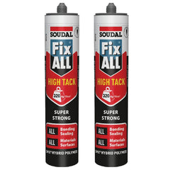 Soudal Fix All High Tack White 290ml Twin Pack