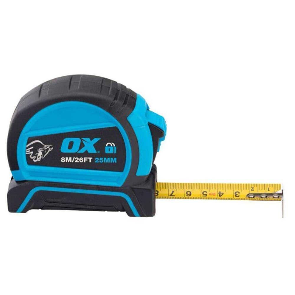 OX Tools Trade Tape Measure 8m (Pack of 2)