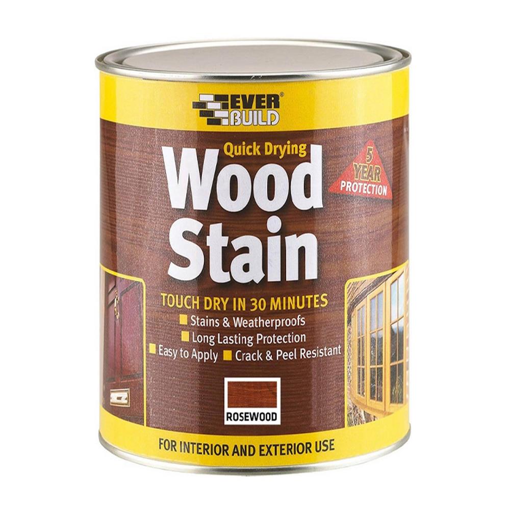 Everbuild Wood Stain Satin Rosewood 750ml