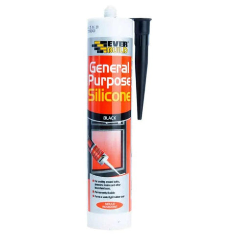 Everbuild General Purpose Silicone Black 280ml