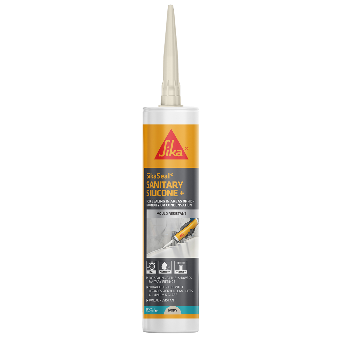 Sika SikaSeal Sanitary Silicone + ivory 295 ML