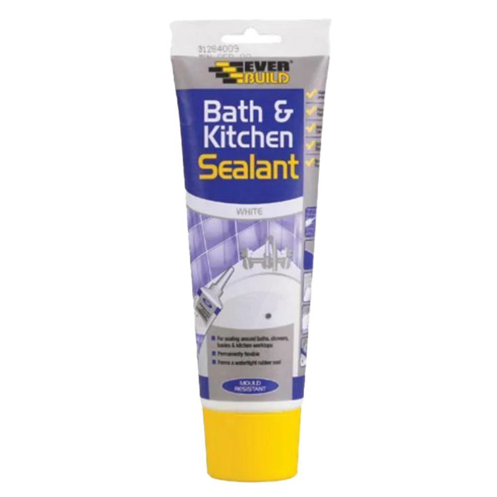 Everbuild Bath & Kitchen Sealant White 200ml