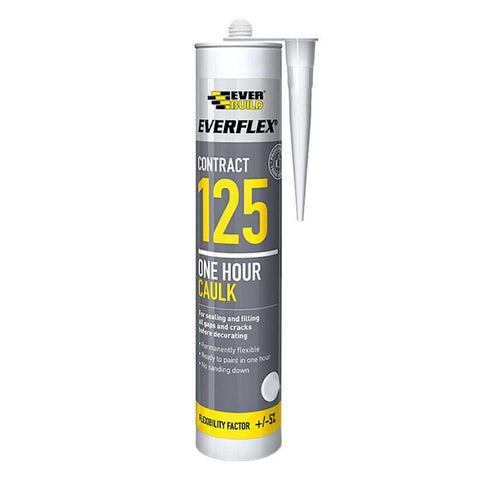 Everflex Contract 125 One Hour Caulk White 300ml