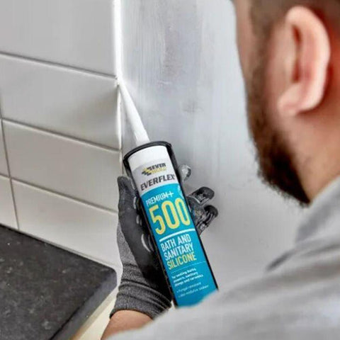 Everflex Premium+ 500 Bath & Sanitary Silicone White 295ml