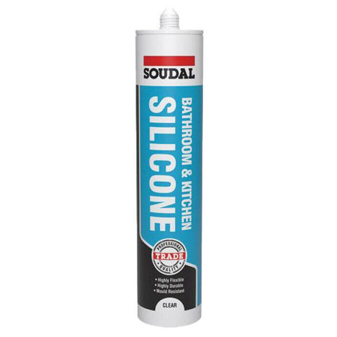 Soudal Bathroom & Kitchen Silicone Clear 290ml