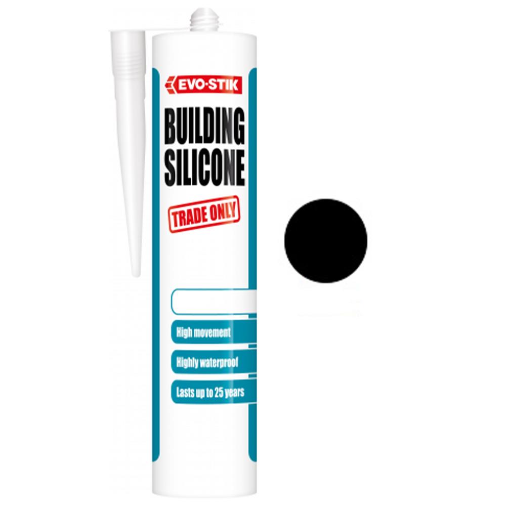 Evo-Stik Building Silicone Sealant Black 290ml