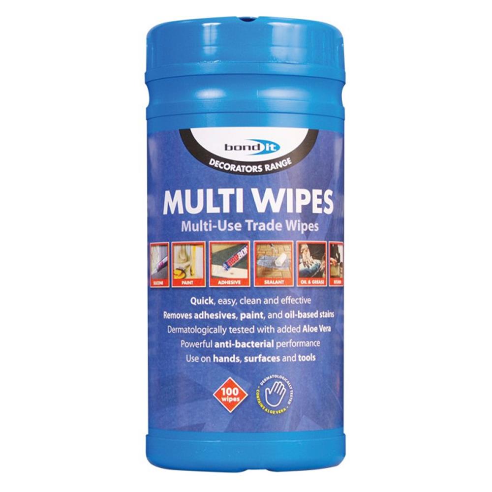 Bond It Multi-Wipes White 100