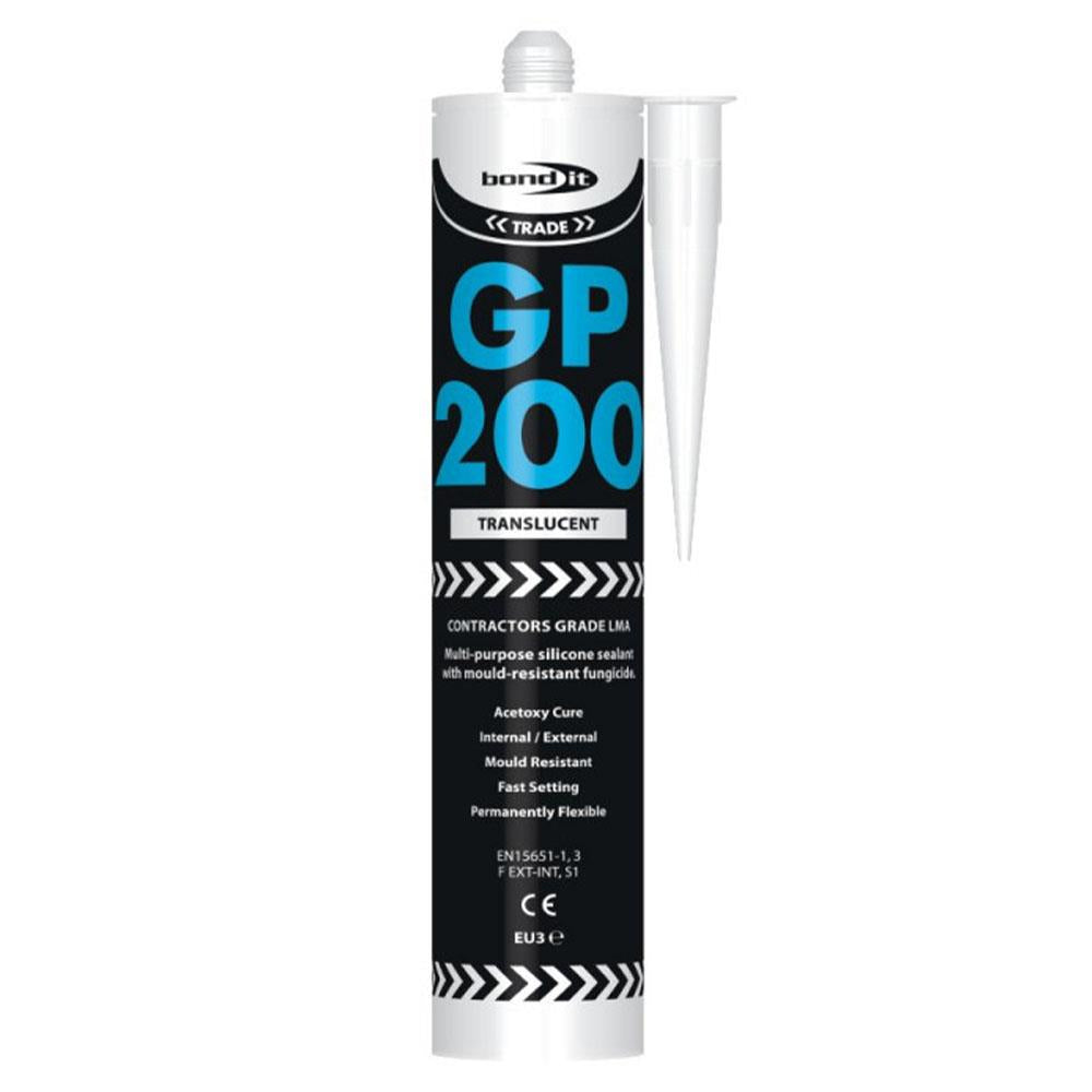 Bond It GP200 General Purpose Silicone Sealant Translucent 285ml