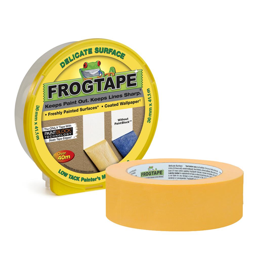 FrogTape Delicate Surface Masking Tape Yellow 36mm x 41.1m