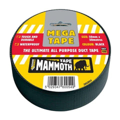 Everbuild Mega All Purpose Tape Black 50mm x 50m