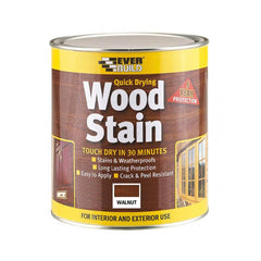 Everbuild Wood Stain Satin Walnut 250ml