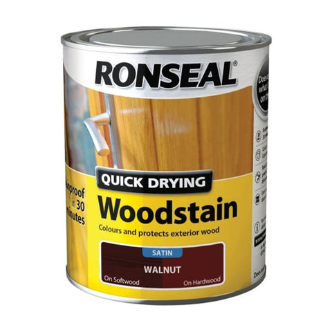 Ronseal Quick Drying Woodstain - Satin 250ml