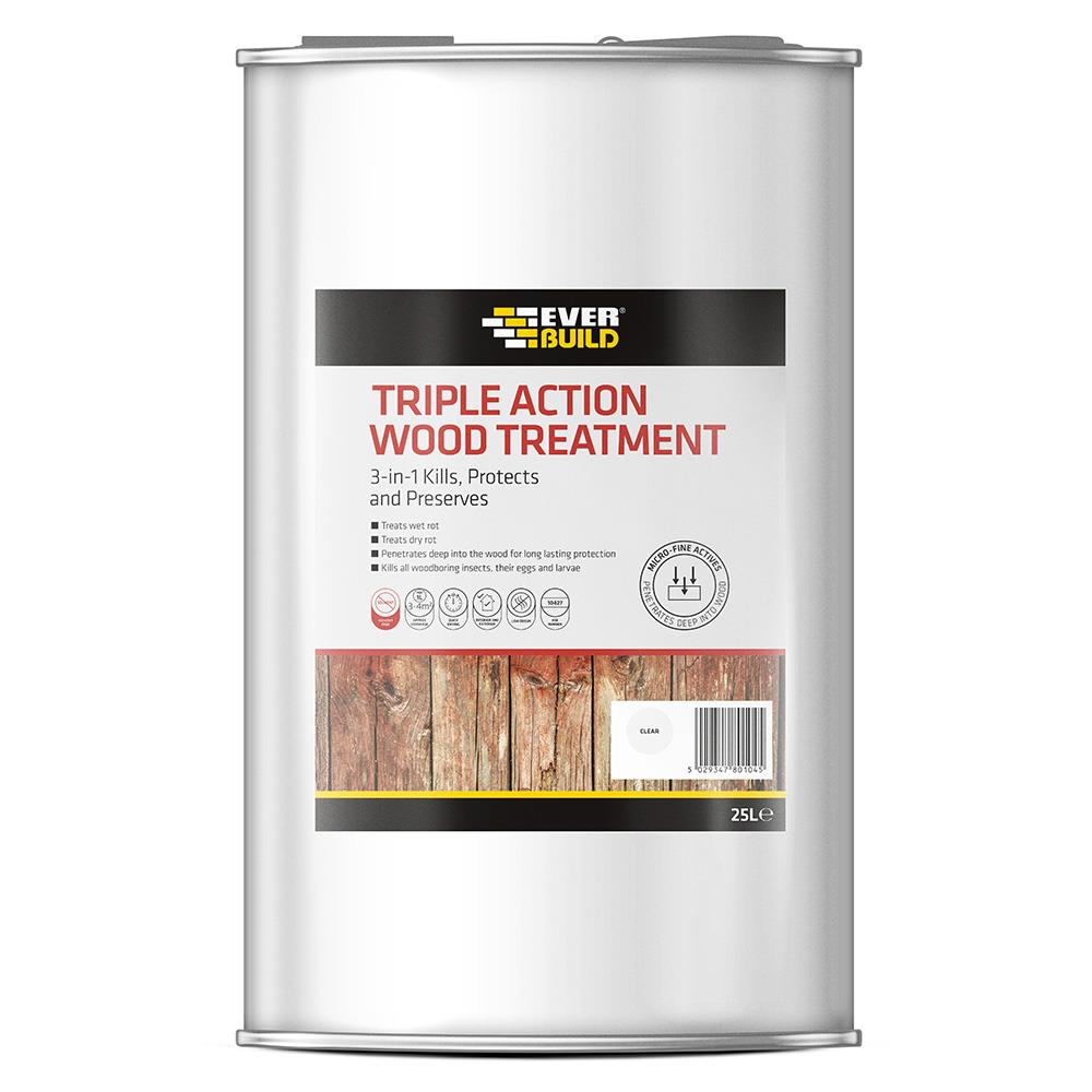 Everbuild Triple Action Wood Treatment 25 Litre