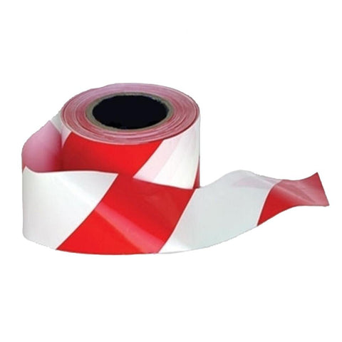 Everbuild Mammoth Barrier Tape Red & White 72mm x 500m