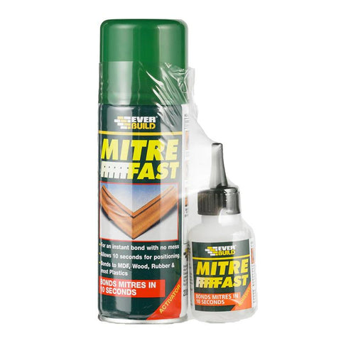 Everbuild Mitre Fast Industrial Kit Superglue & Activator