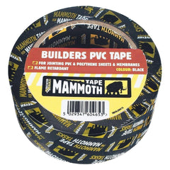 Everbuild Mammoth Builders PVC Tape Black 50mm x 33m