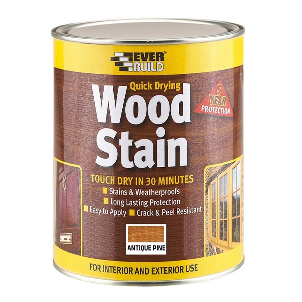 Everbuild Wood Stain Satin Antique Pine 2.5L