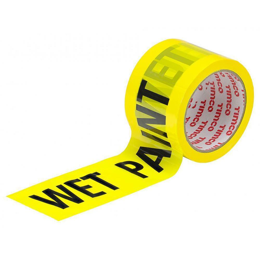 Timco High Visibility Wet Paint Tape 70mm x 100m