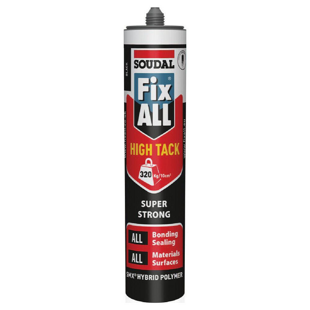 Soudal Fix ALL High Tack Hybrid Sealant Black 290ml