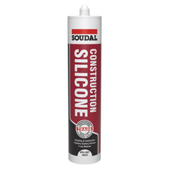 Soudal Trade Construction Silicone Brilliant White 290ml