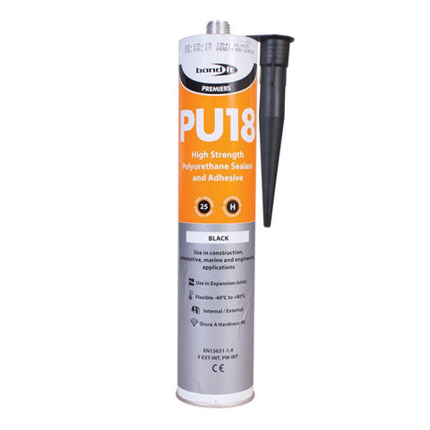 Bond It PU18 Sealant & Adhesive Black 310ml