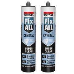 Soudal Fix All Crystal Clear 290ml Twin Pack