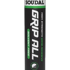 Soudal Grip All Solvent Free Grab Adhesive White 290ml Twin Pack