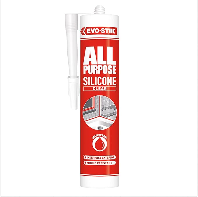 Evo-Stik All Purpose SIlicone Sealant - Clear