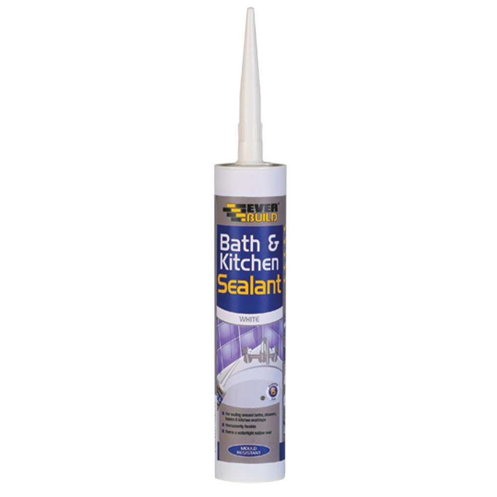 Everbuild Bath & Kitchen Sealant White 290ml