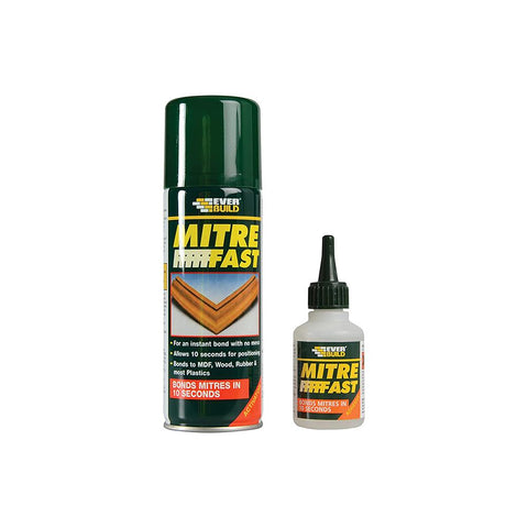 Everbuild Mitre Fast Industrial Kit Superglue & Activator
