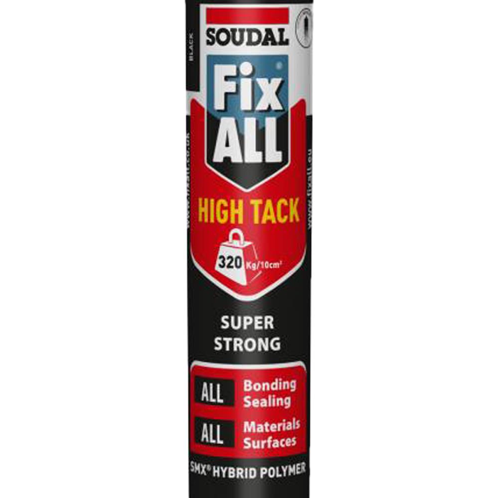 Soudal Fix All High Tack Black 290ml Pack of 3