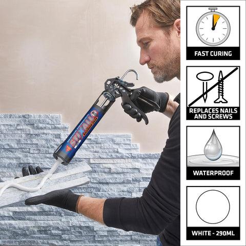 Sika Stixall Maximum Grab Adhesive White 290ml