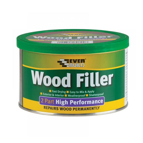 Everbuild 2 Part High Performance Wood Filler Oak 500g