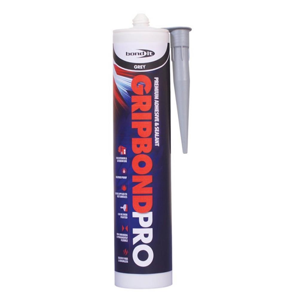 Bond It Gripbond Pro Hybrid Sealant & Adhesive Grey EU3
