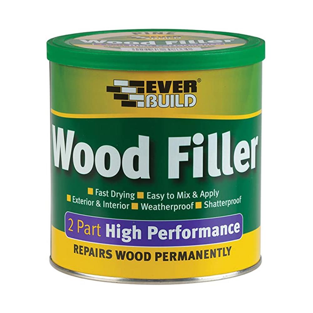Everbuild 2 Part High Performance Wood Filler Light Stainable 1.4kg