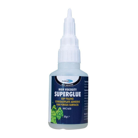 BONDIT CYANOACRYLATE SUPERGLUE - Hi Viscosity - Clear 50g