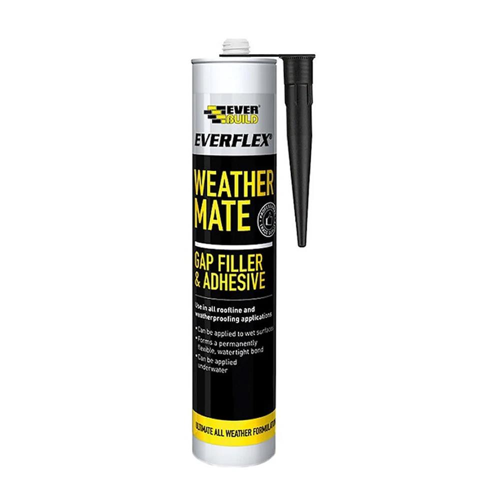 Everflex Weather Mate Gap Filler & Adhesive Black 295ml