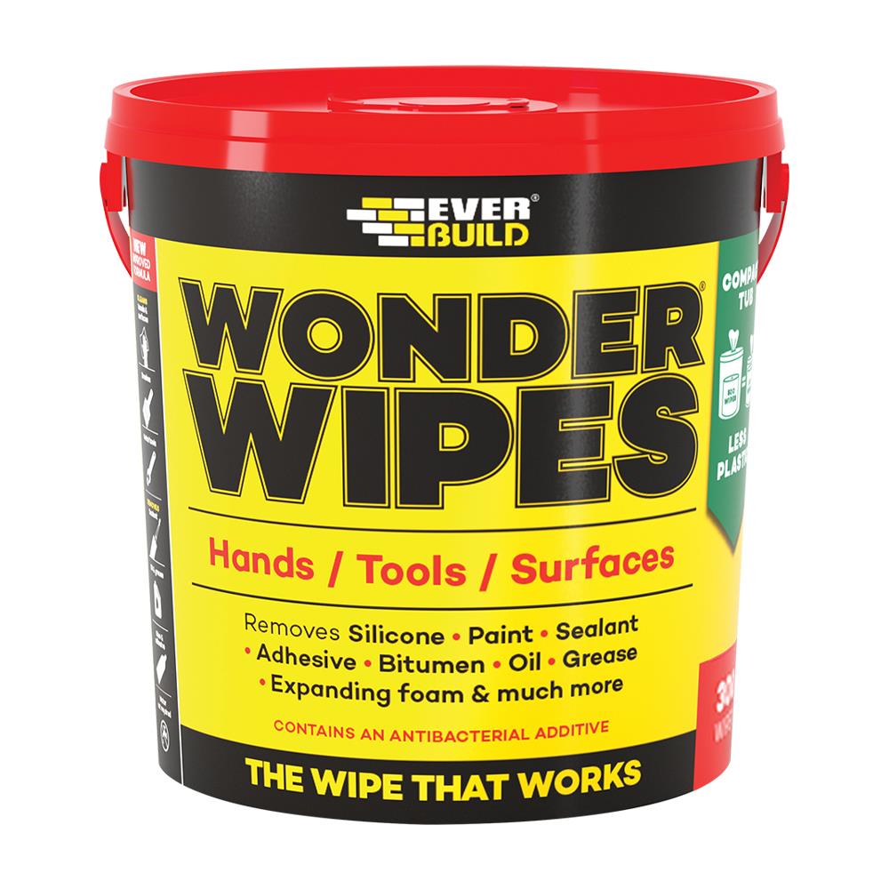 Everbuild Giant Wonder Wipes Tub (300 Wipes)