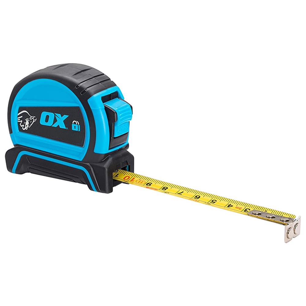 OX Pro Dual Auto Lock Tape Measure 8m