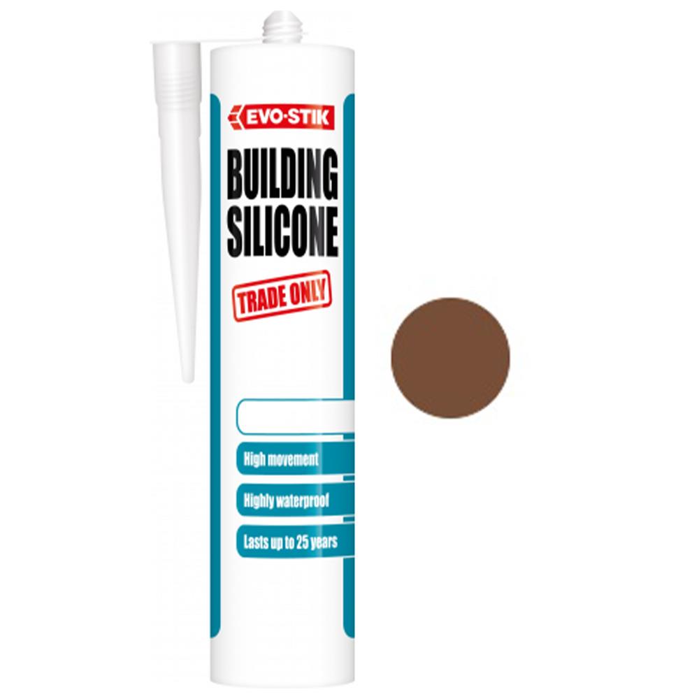 Evo-Stik Building Silicone Sealant Brown 290ml