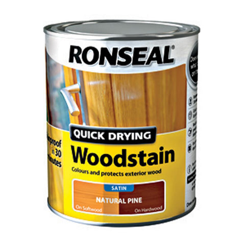 Ronseal Quick Drying Woodstain - Satin 250ml