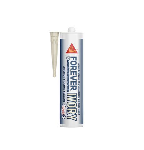 Sika Forever Ivory Silicone Sealant 295ml