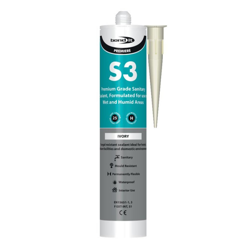 BONDIT S3 SANITARY SILICONE  - Ivory EU3
