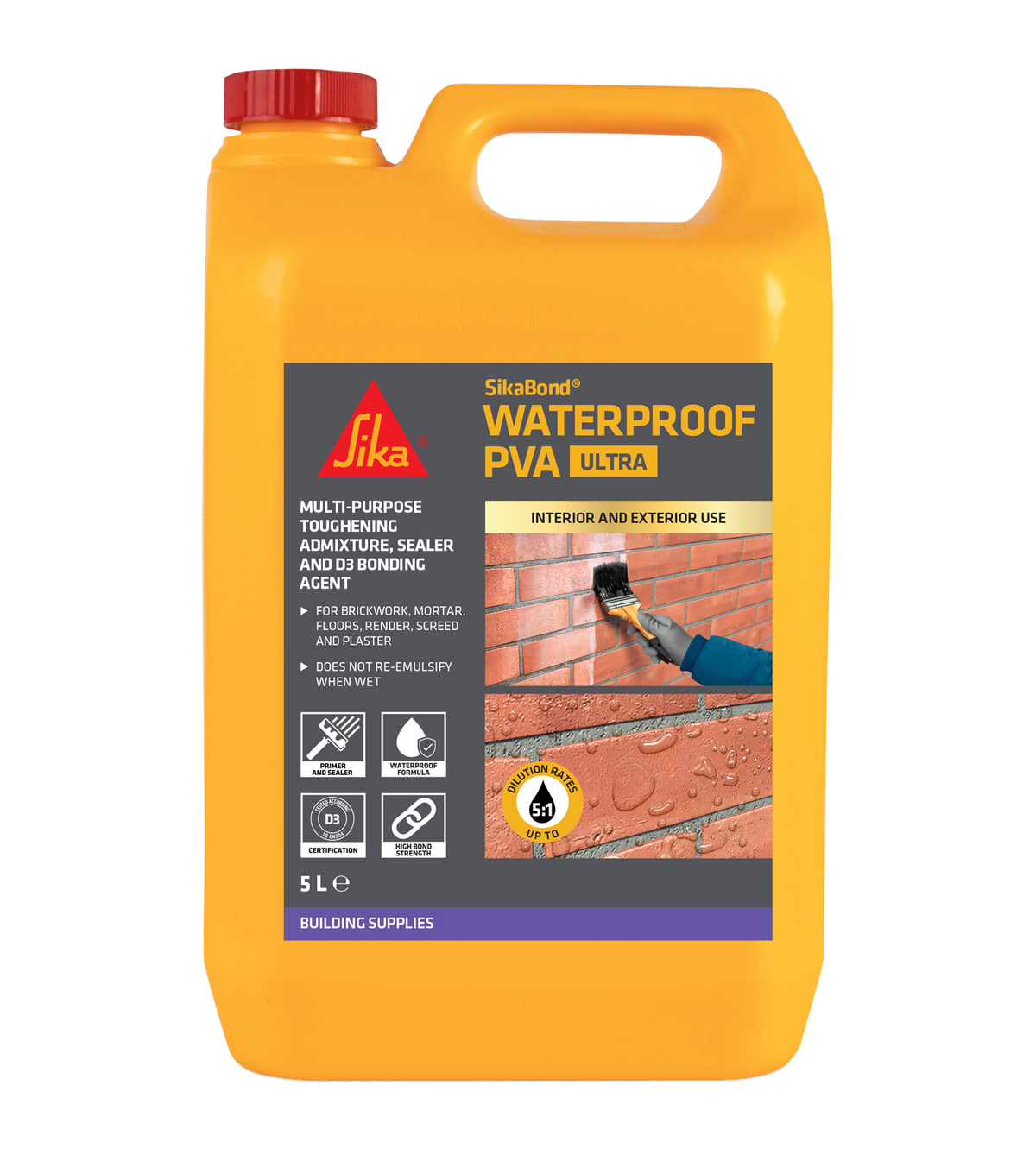 SikaBond Waterproof PVA ULTRA – 5 Litre