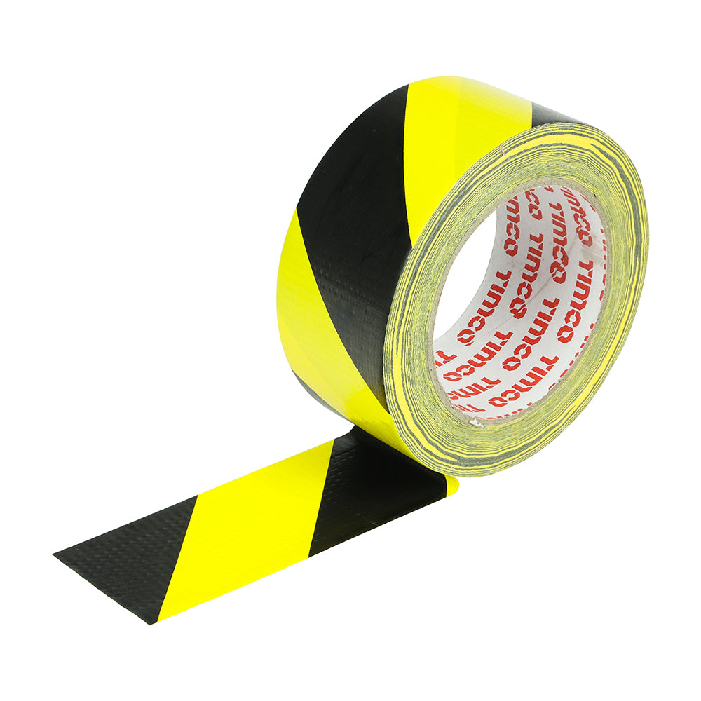 Timco Hazard Warning Cloth Tape 50mm x 33m