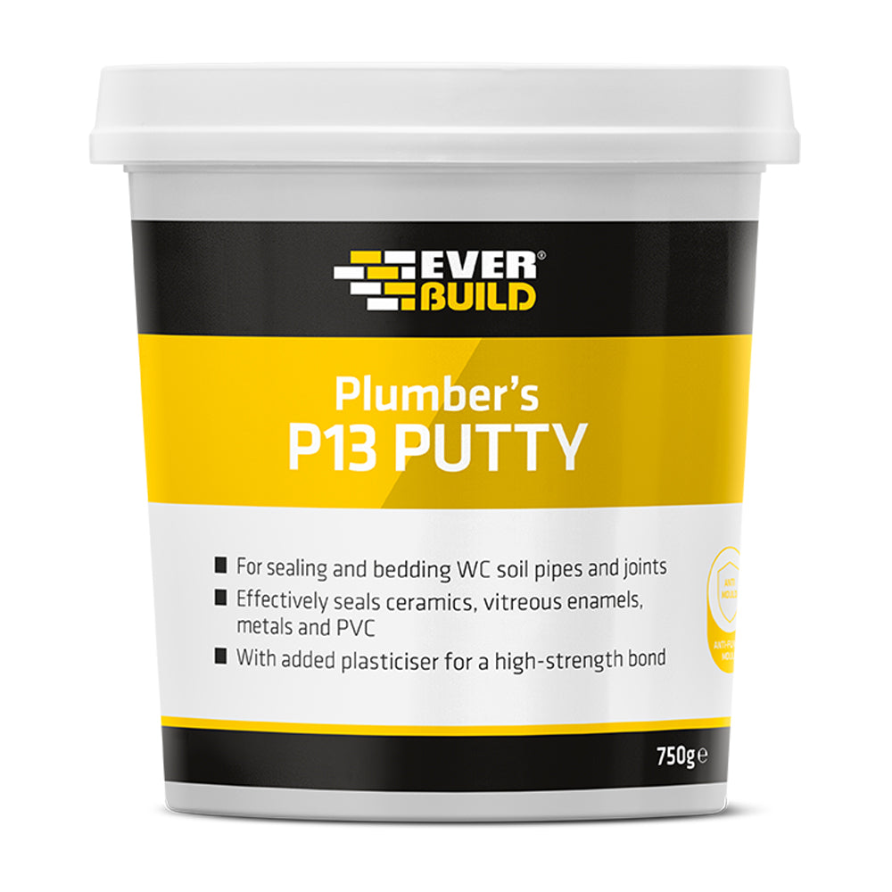 Everbuild P13 Plumbers Putty - Beige 750g